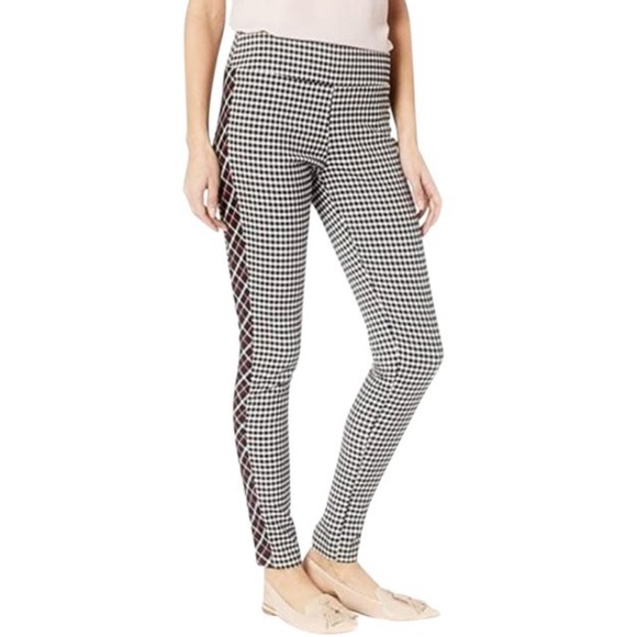 Nicole Miller Nina Black and White Checker Pants